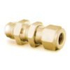 Tube Fittings and Adapters-Bulkheads-Straights-B-400-61 B-400-61-2 B-400-61-4AN B-400-71-2 B-400-71-4 B-400-R1-4 - B-400-61-4AN - Brass - 1/4 in. - Swagelok® Tube Fitting - 1/4 in. - Male 37° Flare