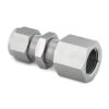 Tube Fittings and Adapters-Bulkheads-Straights - SS-400-71-4 - 316 Stainless Steel - 1/4 in. - Swagelok® Tube Fitting - 1/4 in. - Swagelok® Tube Fitting