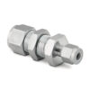 Tube Fittings and Adapters-Bulkheads-Straights - SS-400-61-2 - 316 Stainless Steel - 1/4 in. - Swagelok® Tube Fitting - 1/8 in. - Swagelok® Tube Fitting