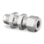 Stainless Steel Swagelok Tube Fitting, Bulkhead Union, 1 in. Tube OD x 1 in. AN Tube Flare - SS-1610-61-16AN - 316 Stainless Steel - 1 in. - Swagelok® Tube Fitting - 1 in. - Male 37° Flare
