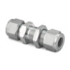 Tube Fittings and Adapters-Bulkheads-Straights - SS-400-61SC11 - 316 Stainless Steel - 1/4 in. - Swagelok® Tube Fitting - 1/4 in. - Swagelok® Tube Fitting