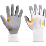 Honeywell™ CoreShield™ HPPE ANSI A2 White Cut-Resistant Gloves, MicroFoam Nitrile Coated - 227513W/8M - Medium - 1 Pair